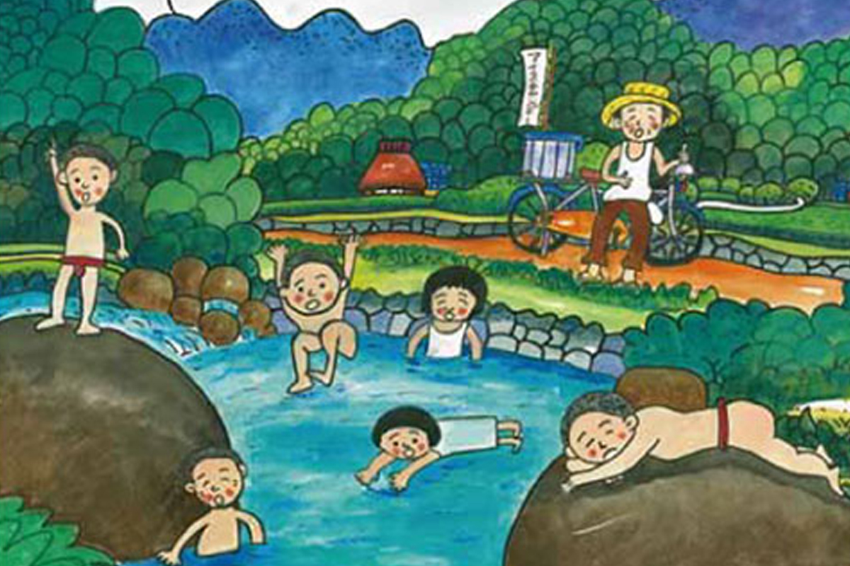 明るい農村の四季「夏」
