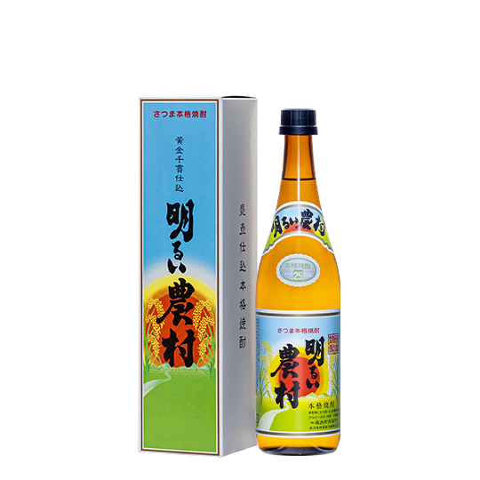 明るい農村。愉快な農村。 明るい農村 四合瓶(箱入)