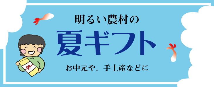 明るい農村夏ギフト　バナー